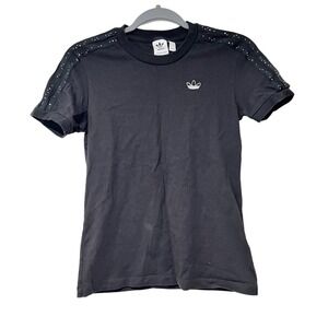 Adidas Black Short Sleeve T shirt Size XS‎